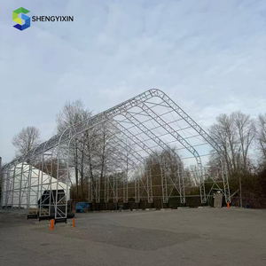 Tente de stockage industrielle robuste, abri <span class=keywords><strong>d</strong></span>ôme portable, auvent <span class=keywords><strong>d</strong></span>'<span class=keywords><strong>atelier</strong></span> à double treillis pour entrepôt, structure en aluminium - Product Image 6