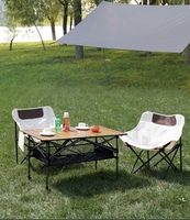 Table de camping portable moderne, mobilier d'extérieur, pique-nique, plage, repas, pliable, métal, hauteur réglable, durable, capacité de 150 kg