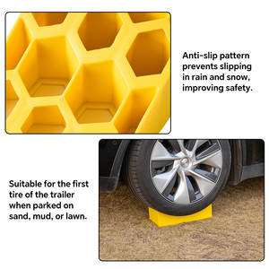 Cale de roue de <span class=keywords><strong>remorque</strong></span> de cale de RV de camion de HDPE de HOMFUL pour maintenir RV ou <span class=keywords><strong>remorque</strong></span> en place - Product Image 2