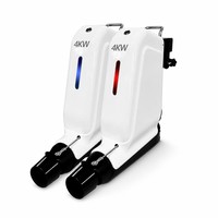 Propulseur électrique hors-bord LSJ-T200 4KW, à faible profondeur et fond plat, combo 2/3/4 unités, pour sauvetage aquatique et bateau de patrouille