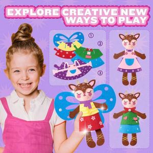 New Design Felt <b>Sewing</b> Kit Kids DIY Crafts Girls Boys Early Educational Toy for Learning <b>Sewing</b> Fine Motor Skills - Product Image 4