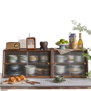 Solid Wood Storage Rack 2 Layers Adjustable Shelf Desktop Organizer For Mugs Tea Sets Cosmetics - Product Image 3