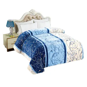 بطانيات سرير من الفرو الصناعي مزدوجة الوجهين قابلة للعكس 2 رقائق ناعمة دافئة من الصوف