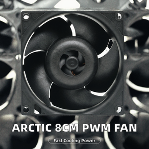 Ventilador de Refrigeración para Servidor S8038-10K de 8cm PWM con 10000 RPM, Doble Rodamiento de Bolas, Disipador de Calor de Plástico, LED RGB, 220 CFM, 50000 Horas de Vida Útil - Product Image 2