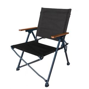 Chaise de camping pliable en métal de haute qualité, robuste et portable, avec porte-gobelet et coussin, idéale pour la randonnée et la plage - Product Image 1