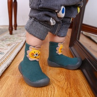 Chaussettes-chaussons antidérapantes unisexe en coton respirant pour bébés et tout-petits, motif dessin animé, invisibles, vente en gros pour l'été