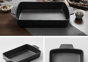 Venta al por mayor OEM ODM precio de fábrica restaurante resistente antiadherente rectángulo <span class=keywords><strong>Mini</strong></span> fundición de hierro fundido pescado Pan - Product Image 3