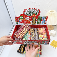 Jouet Squishy en forme de barre de chocolat de Noël en gros, à remontée lente, doux, sensoriel, anti-stress, motifs de fêtes assortis