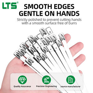 عبوة مصنع 100 قطعة كابل قفل كروي من الفولاذ المقاوم للصدأ 4.6*100 رباط سحاب معدني من مادة 304 لربط الكابلات، أحزمة ربط الكابلات من الفولاذ المقاوم للصدأ - Product Image 4