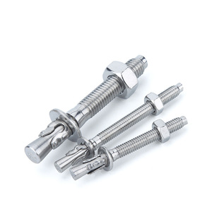 Nhà máy tùy chỉnh kích thước SS304 316 thép không gỉ nêm bu lông Neo bê tông mở rộng bu lông Neo với đai ốc và máy giặt - Product Image 2