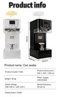 Machine de scellage semi-automatique non rotative pour canettes et bouteilles alimentaires, boissons, canettes PET, électrique, à économie d'énergie