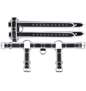 調節可能なフェティッシュ メンズ 胸部 レザー ハーネス ベルト BDSM ゲイ ボディー ボンデージ ハーネス ストラップ ゲイ クロージング - Product Image 1