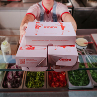 Boîte d'emballage alimentaire de haute qualité pour desserts à emporter, pâtisserie, boîte à biscuits, boîte à gâteaux, séparateurs de pâtisserie
