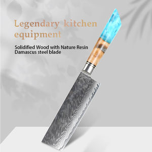 مطبخ تجاري جديد VG10 دمشقي بمقبض راتينج سكاكين مطبخ عالية الجودة - Product Image 2