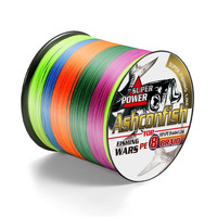 X8 500M/1000M YGK Pro Grade Power Performance UV PE tresse ligne pour eau salée ou poisson d'eau douce couleur pêche tresse ligne