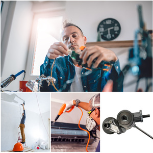 <b>Electric</b> Drill Plate Cutter Attachment Metal Sheet Cutter Tool Free Cutting Tool Nibbler Sheet Metal Cut Plate Punch Scissor <b>Kit</b> - Product Image 5