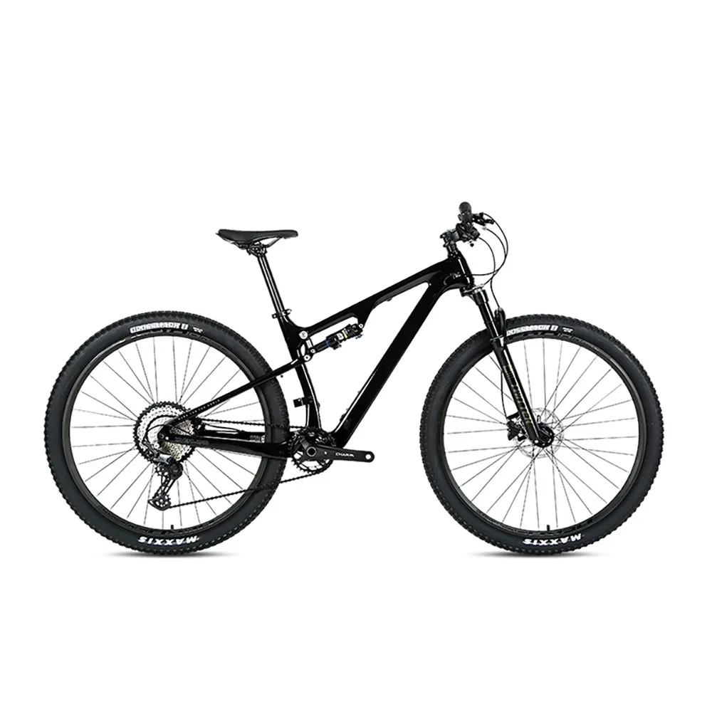 Bicicleta de carbono com suspensão total dupla, bicicleta aro 29 mtb de fábrica, 29 polegadas, suspensão total de carbono