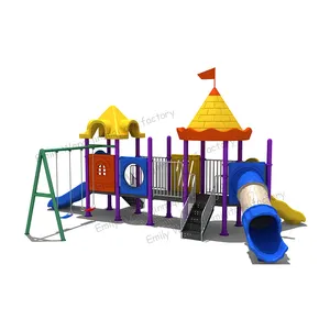 Kinderen Buiten Spelen Tuin Speelgoed Plastic Achtertuin Speeltuin Glijbanen Kinderen Buiten Schommel En Glijbaan
