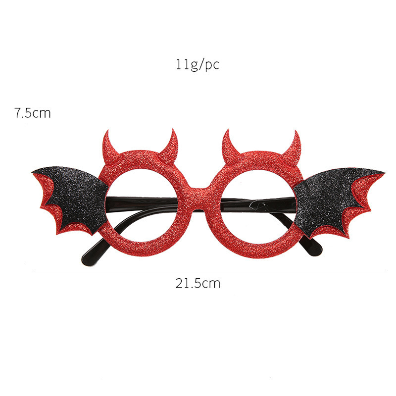 Lunettes décoratives chauve-souris Wyj43-rouge