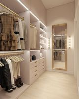Système d'organisation de placard moderne personnalisé pour chambre à coucher, avec tiroirs en verre, dressing, armoire, organisateur de vêtements