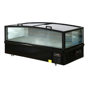 Congélateur-îlot commercial durable à <span class=keywords><strong>porte</strong></span> vitrée, grande capacité, éclairage LED, dégivrage automatique, prix bas - Product Image 1