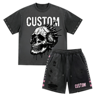 T-shirts Boxy Personnalisés de Haute Qualité avec Logo, Coton Lourd 220 GSM, Impression Strass, Coupe Courte, DTG, Ourlet Brut, Style Streetwear