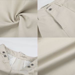 Bermudas Casuais Masculinas 11KN de Algodão 100% de Alta Qualidade Estilo Americano - Calças Soltas Plissadas na Altura do Joelho - Product Image 2