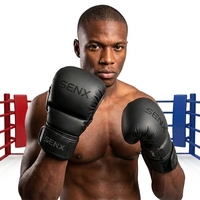Gants d'entraînement de boxe vintage en cuir PU rose pour Muay Thai, demi-doigts, Rival, Winning, Venom, MMA, Kick Boxing, pour adultes