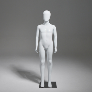 Manichino Maschile in Plastica Bianca Resistente e Luminosa a Corpo Intero per Esposizione di Abbigliamento da <span class=keywords><strong>Uomo</strong></span> e Bambino - Product Image 1