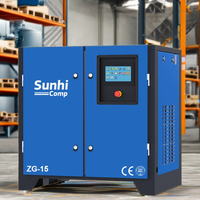 Offres Spéciales fabricant 7.5KW 15KW 22KW 75KW 8Bar 10bar compresseur d'air rotatif industriel silencieux sans huile électrique à vis