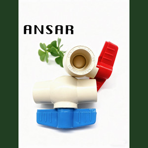 CPVC ASTM D2846 SDR11 3/4 "VANNE À BILLE POIGNÉE BLEUE ET ROUGE pour EAU CHAUDE ET FROIDE - Product Image 2