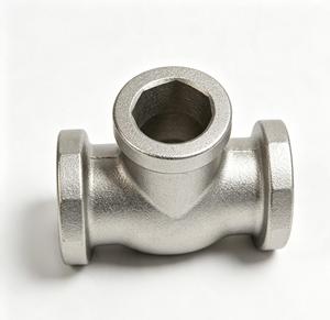 ข้อต่อท่อสแตนเลสแบบ CNC พร้อมฐานหน้าแปลน บริการหล่อแบบกำหนดเอง - Product Image 2