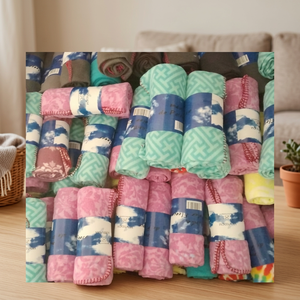 Tissu imprimé polaire, couverture en tricot solide, 180gsm, Stock en gros - Product Image 3