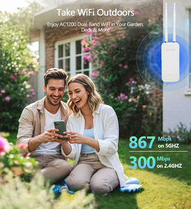 Mosslink 1200Mbps 5GHz 2,4 GHz Punto DE ACCESO WiFi al aire libre de largo alcance con 2 * 4dbi Antenas Wifi al aire libre Amplificador de señal - Product Image 2