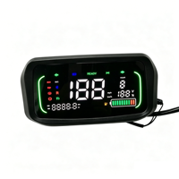 Rakitan Instrumen Elektrik MrGauge dengan Layar Speedometer Cerdas LED Resolusi Tinggi dan Akselerator untuk Sepeda Listrik