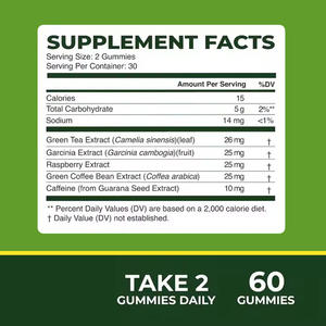 Voedingssupplement Biologische <span class=keywords><strong>Garcinia</strong></span> <span class=keywords><strong>Cambogia</strong></span> Gummies Slanke Vetverbrander <span class=keywords><strong>Garcinia</strong></span> <span class=keywords><strong>Cambogia</strong></span> Extract Gummies - Product Image 5