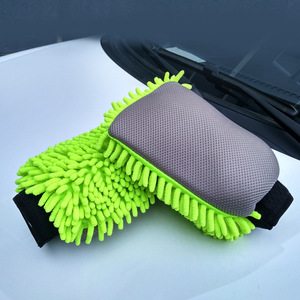 Gant de lavage de voiture en microfibre chenille, double face, 24,5*18 cm, pour l'entretien des véhicules - Product Image 3