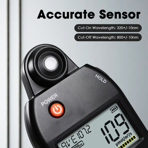 Medidor Cuántico PAR, Espectrorradiómetro UV IR, Análisis de Control de Color PPFD, 320-800nm, para Crecimiento de Plantas, Laboratorio Doméstico - Product Image 6