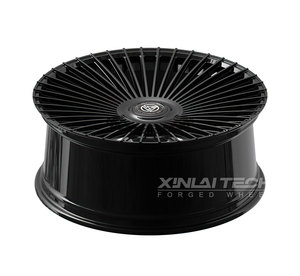 ล้อฟอร์จโมโนบล็อกแบบเต็มวงเคลือบเงินขัดเงา XINLAI สำหรับรถ Porsche, Audi, BMW และ Mercedes-Benz AMG - Product Image 4
