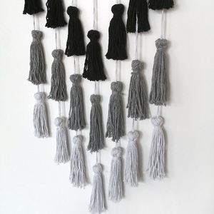 Nuevo diseño de algodón bohemio hecho a mano foto Macrame grande colgando de la pared, decoración para <span class=keywords><strong>el</strong></span> hogar - Product Image 4