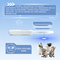 Escáner BT Universal de Microchip para Mascotas, Lector de Chip de 10/15 Dígitos, HDX AVID, de Dígitos, de 2 a 3