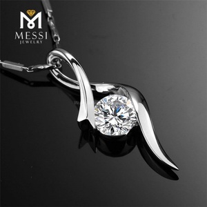 Joyería Messi, Collar con Colgante de Oro Blanco de 10k, 14k y 18k, Joyería con Diamantes Cultivados en Laboratorio - Product Image 2