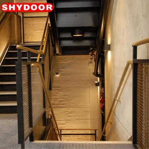 Rampe d'escalier extérieure en <span class=keywords><strong>acier</strong></span> inoxydable et verre - Garde-corps moderne minimaliste soudé haute résistance - Product Image 5