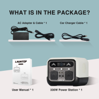 Station solaire portable 330W 280.8Wh, entrée solaire 100W, onde sinusoïdale pure, MPPT, compatible voiture, mini générateur solaire pour utilisation hors réseau
