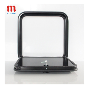 Porte de compartiment de camping-car personnalisable 400x450 mm, cadre en aluminium, porte d'accès de camping-car, porte de rangement de camping-car pour camping-car, caravane, autocaravane - Product Image 2