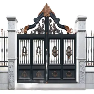 China Design Customized Housing Main Gate Aluminum Alloy Art Gate For Villa Home