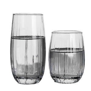 Custom Logo High Quality Glass Tumbler Transparent Stemless Wine <b>Beer</b> Water Cup Quality Drinkware - Product Image 1