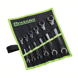 Fasano <b>Tools</b> 6-Piece Metric Combination Wrench Set With <b>Roll</b>-Up Storage Case For Automotive And Mechanical Use - Product Image 2