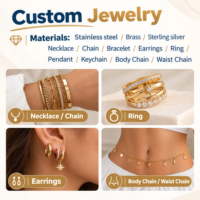 Vente en gros de bijoux de haute qualité, mode, personnalisés, service OEM et ODM, création professionnelle de bijoux en acier inoxydable, prix d'usine