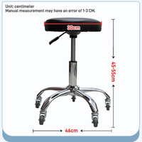 Taburetes giratorios redondos bajos portátiles, muebles de salón de belleza simples, taburete hidráulico ajustable en altura para salones de belleza, taburete de salón de lujo